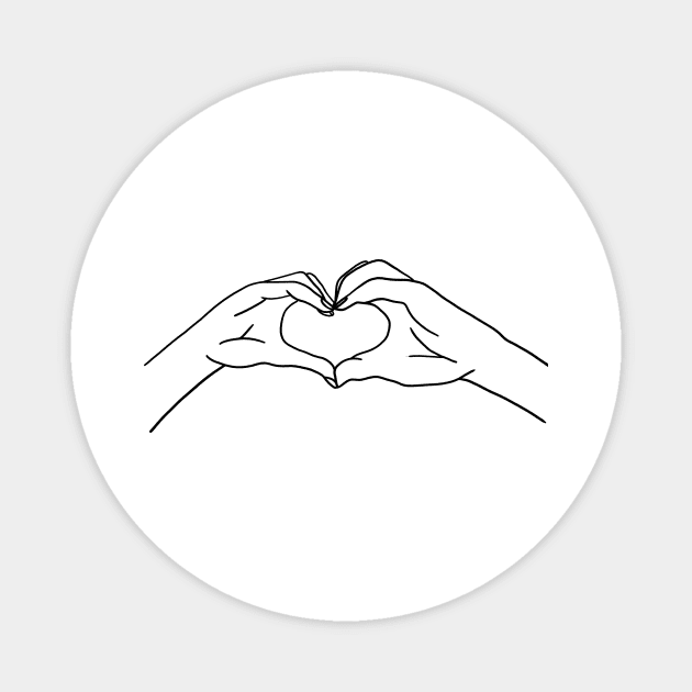 Relationship, Love Heart, Hands Magnet by logiamerch